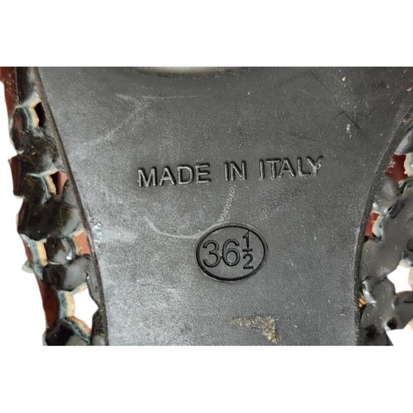 Jimmy Choo Laser Cut Pointed Toe Flats Black Patent Leather Shoes Size 36.5 - Picture 9 of 12